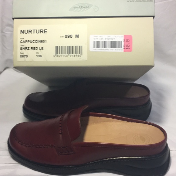 Nurture cappuccino 601 SHRZ RED LE Shoes Loafer 9M - Picture 2 of 7
